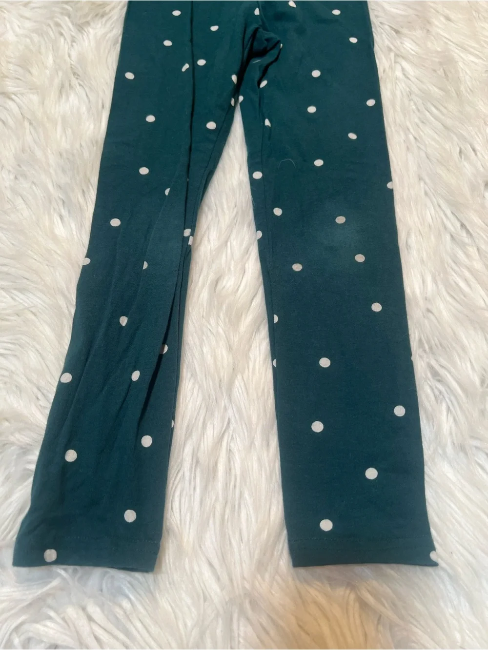 Old Navy Built-In Tough Leggings Teal Dot S 6-7